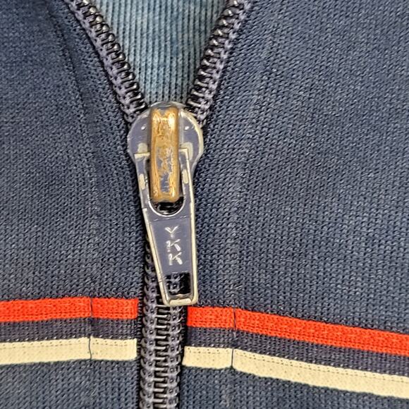 Vintage 90s ADIDAS Trefoil Track Jacket XL 24x25 Cropped Blue - Picture 14 of 14